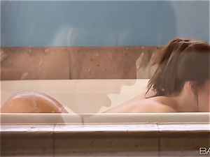 sizzling sizzling tub onanism with Natalie Heart