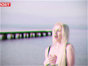 LETSDOEIT - blonde Thot pounded rigid By the Beach